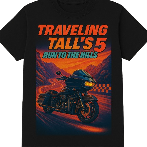 Traveling Tall’s Run to the Hills 5: T-Shirt & Banquet Ticket